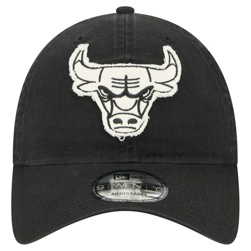 Chicago Bulls Stamp Fabric Applique 9TWENTY Adjustable Hat New