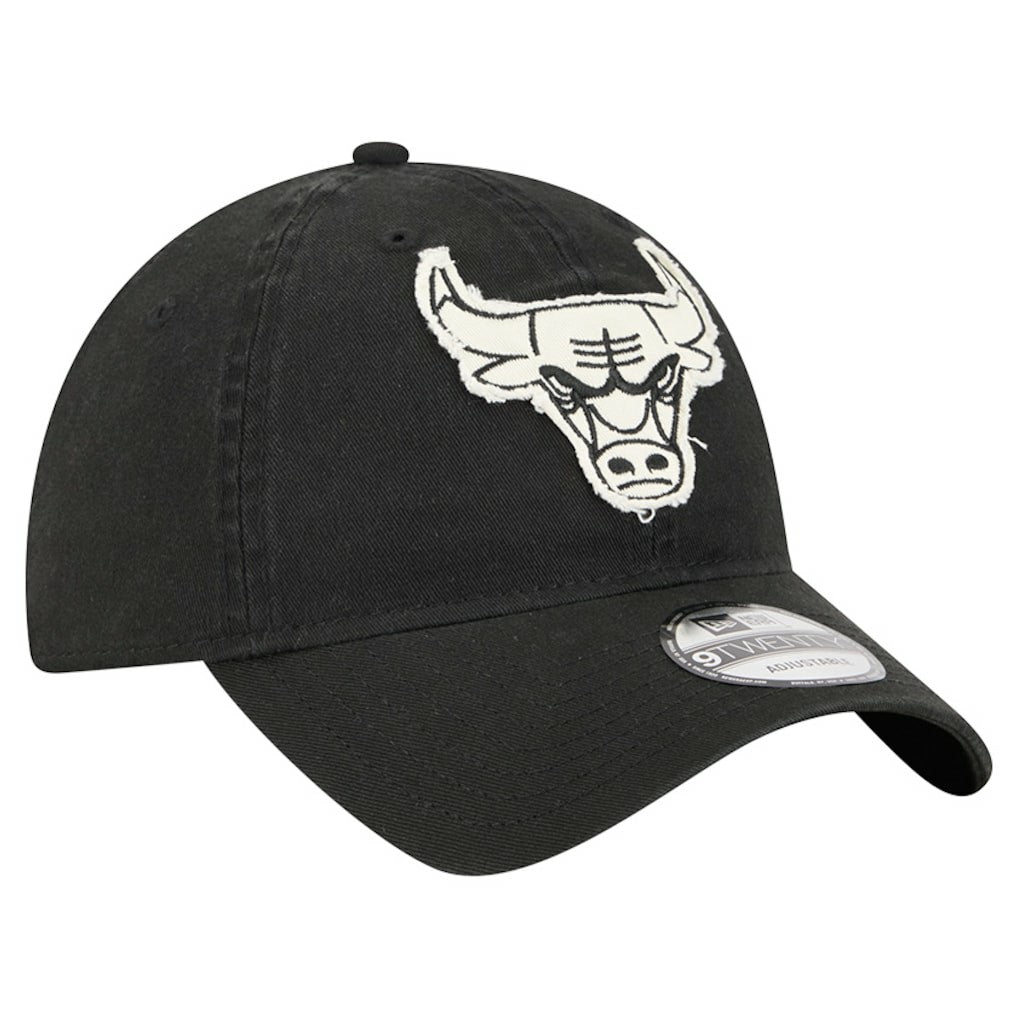 Chicago Bulls Stamp Fabric Applique 9TWENTY Adjustable Hat New