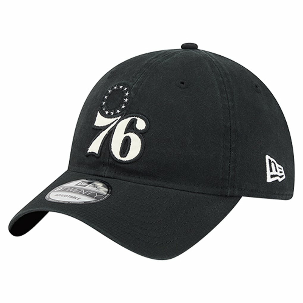 Philadelphia 76ers Stamp Fabric Applique 9TWENTY Adjustable Hat Discount