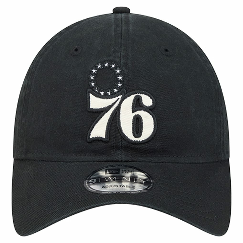 Philadelphia 76ers Stamp Fabric Applique 9TWENTY Adjustable Hat Discount