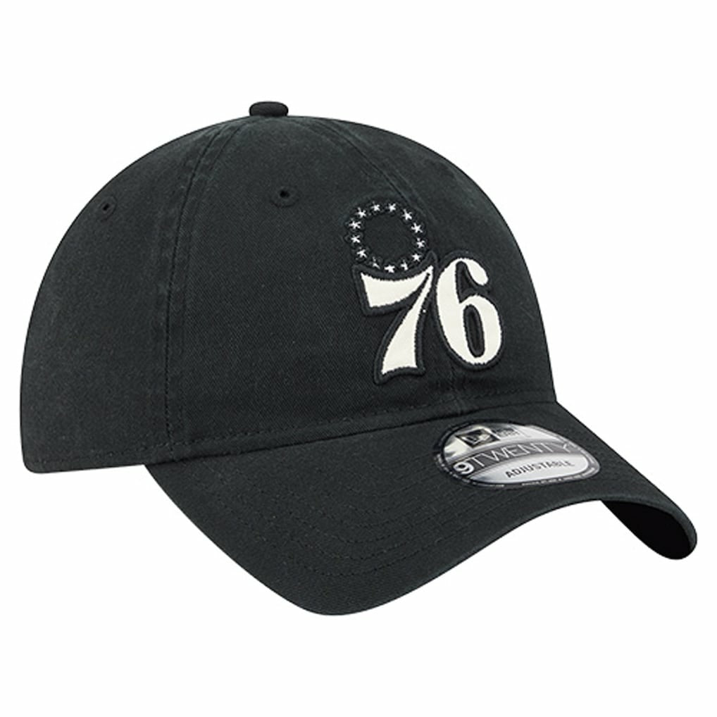 Philadelphia 76ers Stamp Fabric Applique 9TWENTY Adjustable Hat Discount