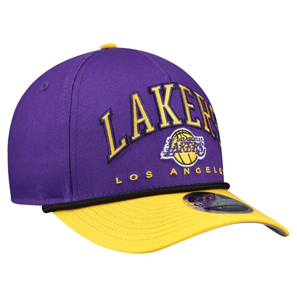 Los Angeles Lakers Bold Arch COOLERA 9FORTY A-Frame M-Crown Adjustable Hat Discount