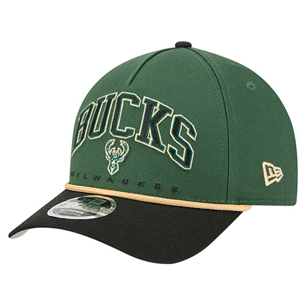 Milwaukee Bucks Bold Arch COOLERA 9FORTY A-Frame M-Crown Adjustable Hat Online