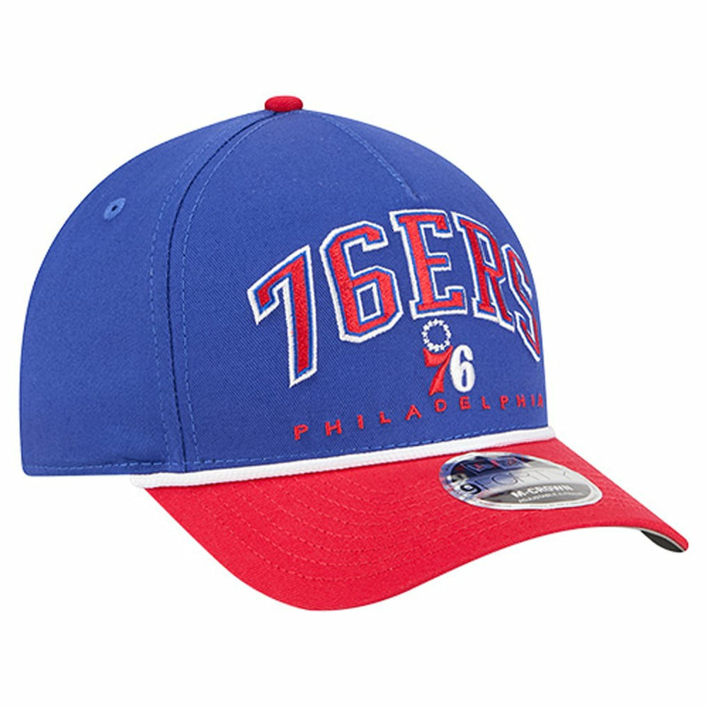 Philadelphia 76ers Bold Arch COOLERA 9FORTY A-Frame M-Crown Adjustable Hat On Sale