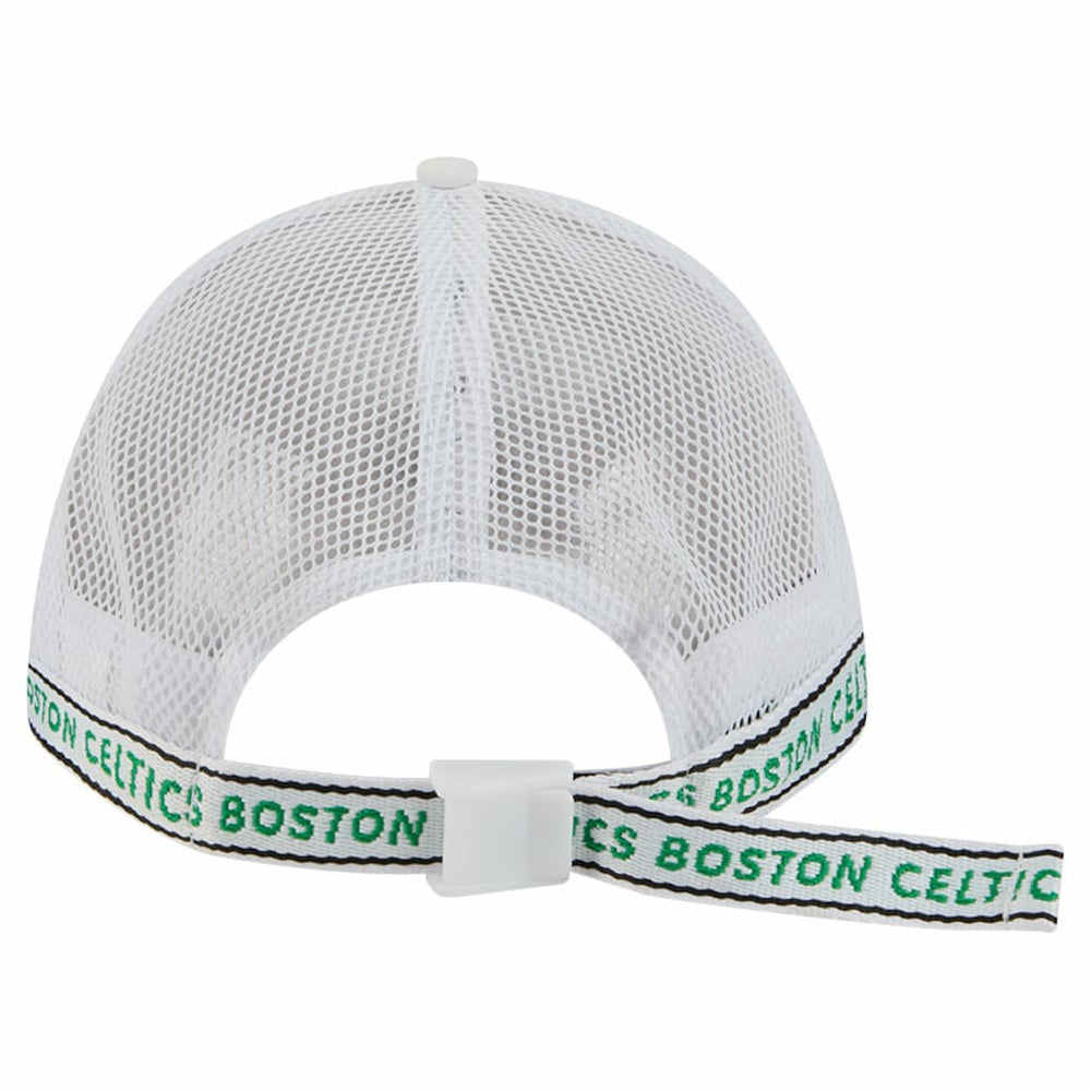 Boston Celtics Featherweight Team Tape 9FORTY M-Crown A-Frame Adjustable Hat New