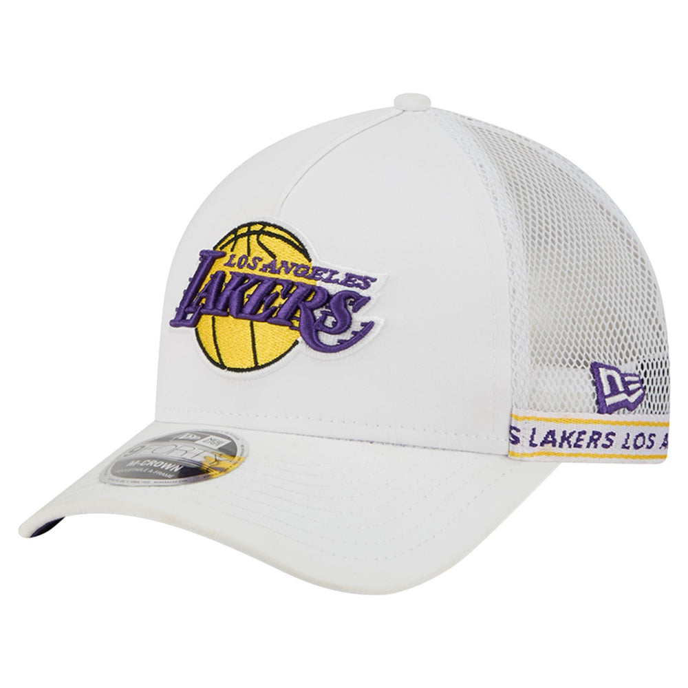 Los Angeles Lakers Featherweight Team Tape 9FORTY M-Crown A-Frame Adjustable Hat Online