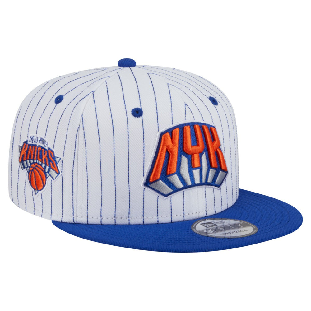 New York Knicks Deceptor Pinstripe 9FIFTY Snapback Hat For Sale