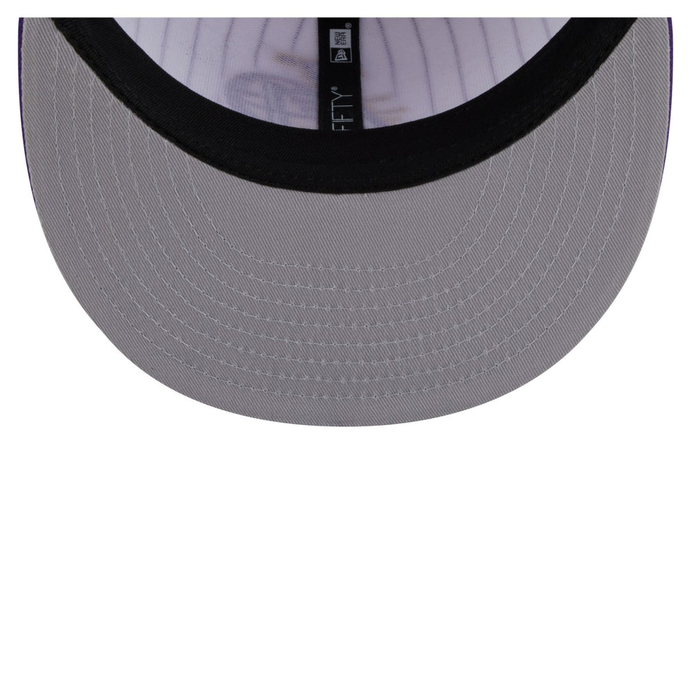 Los Angeles Lakers Deceptor Pinstripe 9FIFTY Snapback Hat For Sale