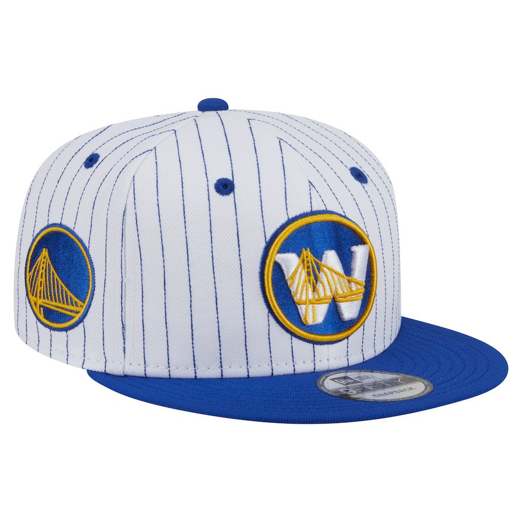 Golden State Warriors Deceptor Pinstripe 9FIFTY Snapback Hat sale Discount