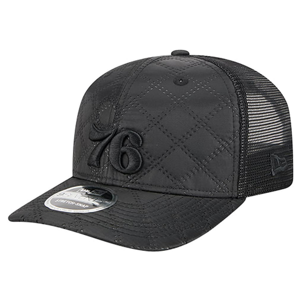 Philadelphia 76ers Quilted 9SEVENTY Trucker Adjustable Hat New