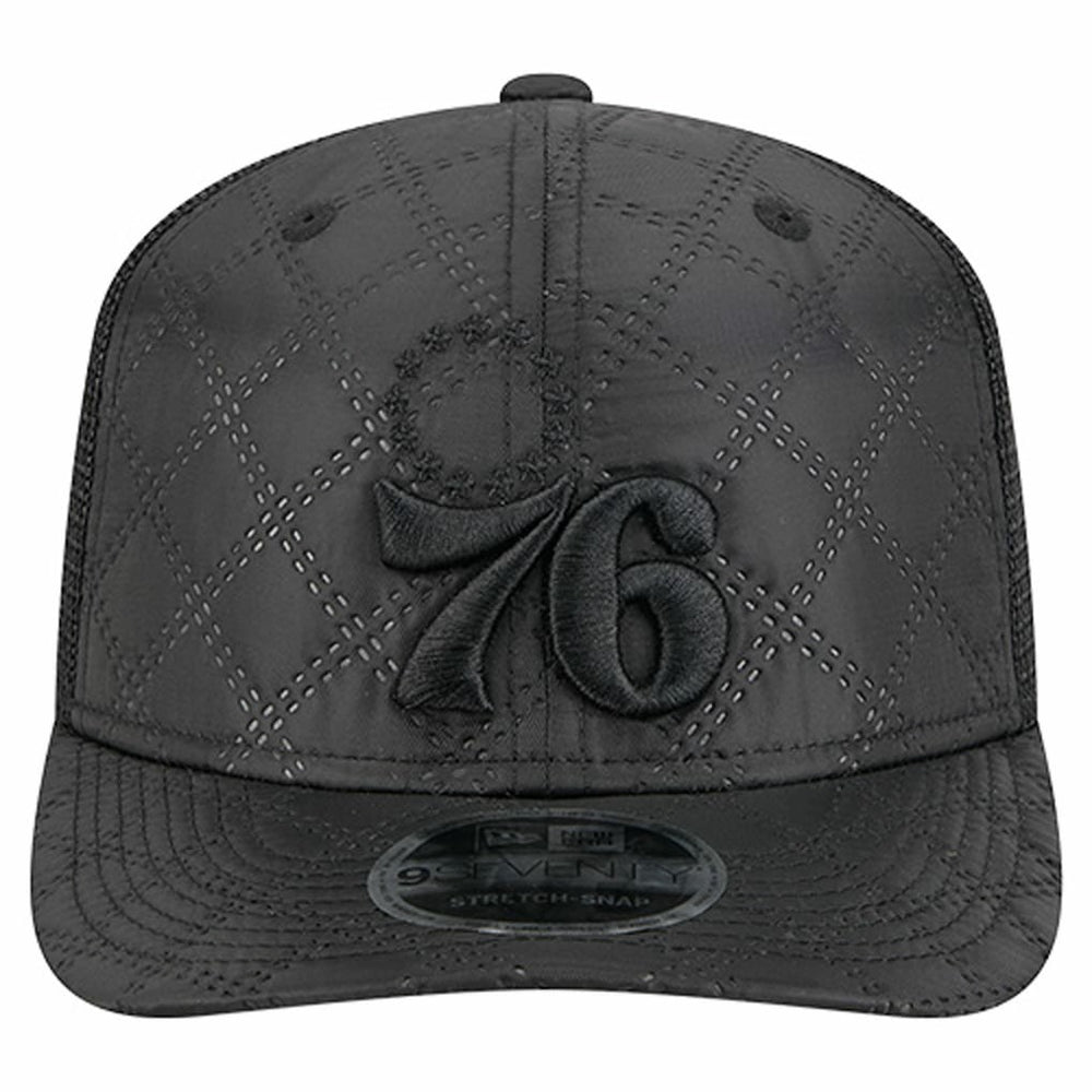 Philadelphia 76ers Quilted 9SEVENTY Trucker Adjustable Hat New