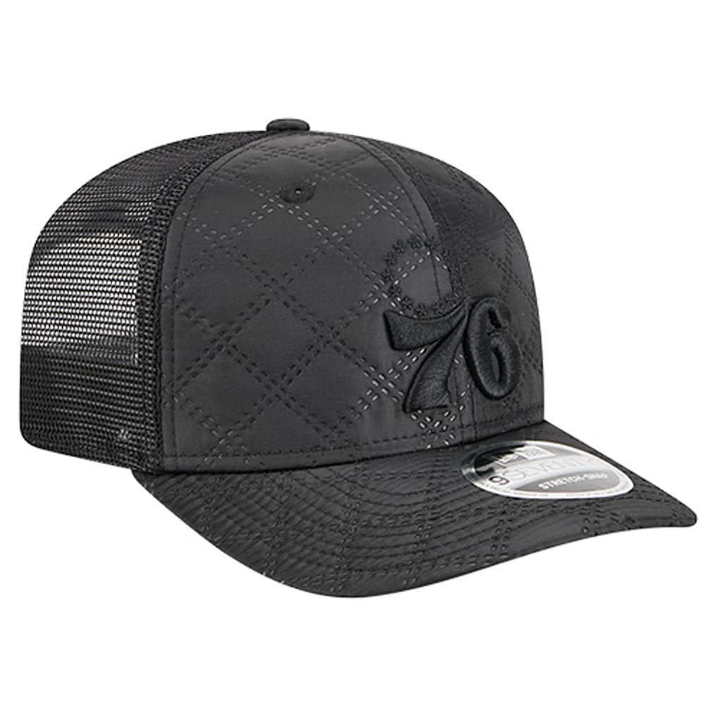 Philadelphia 76ers Quilted 9SEVENTY Trucker Adjustable Hat New