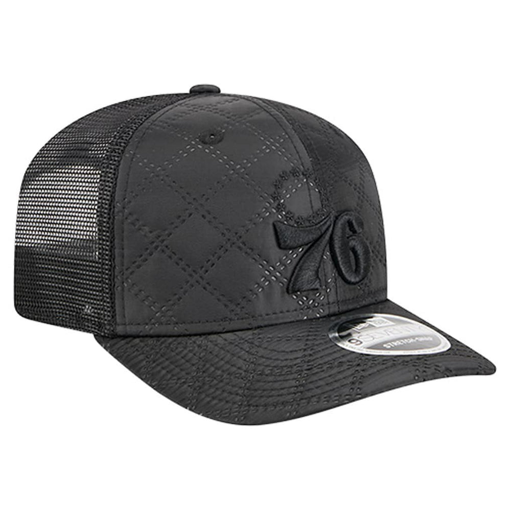 Philadelphia 76ers Quilted 9SEVENTY Trucker Adjustable Hat New