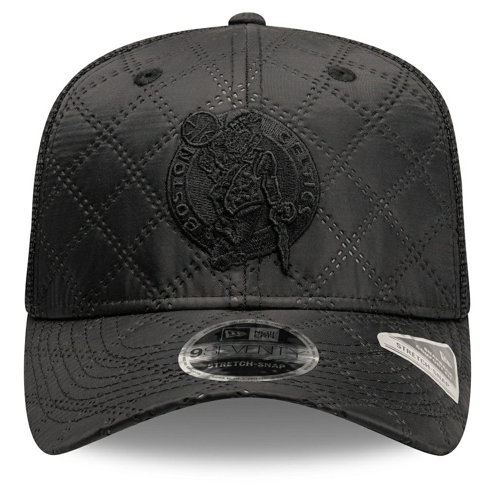 Boston Celtics Quilted 9SEVENTY Trucker Adjustable Hat For Sale