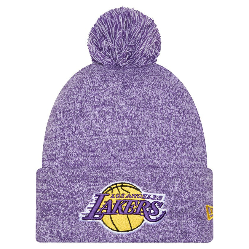 Los Angeles Lakers Marled Cuffed Knit Hat with Pom Discount