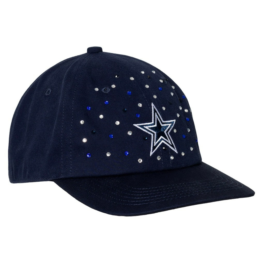 Dallas Cowboys  The Wild Collective Women's Jeweled Adjustable Hat
