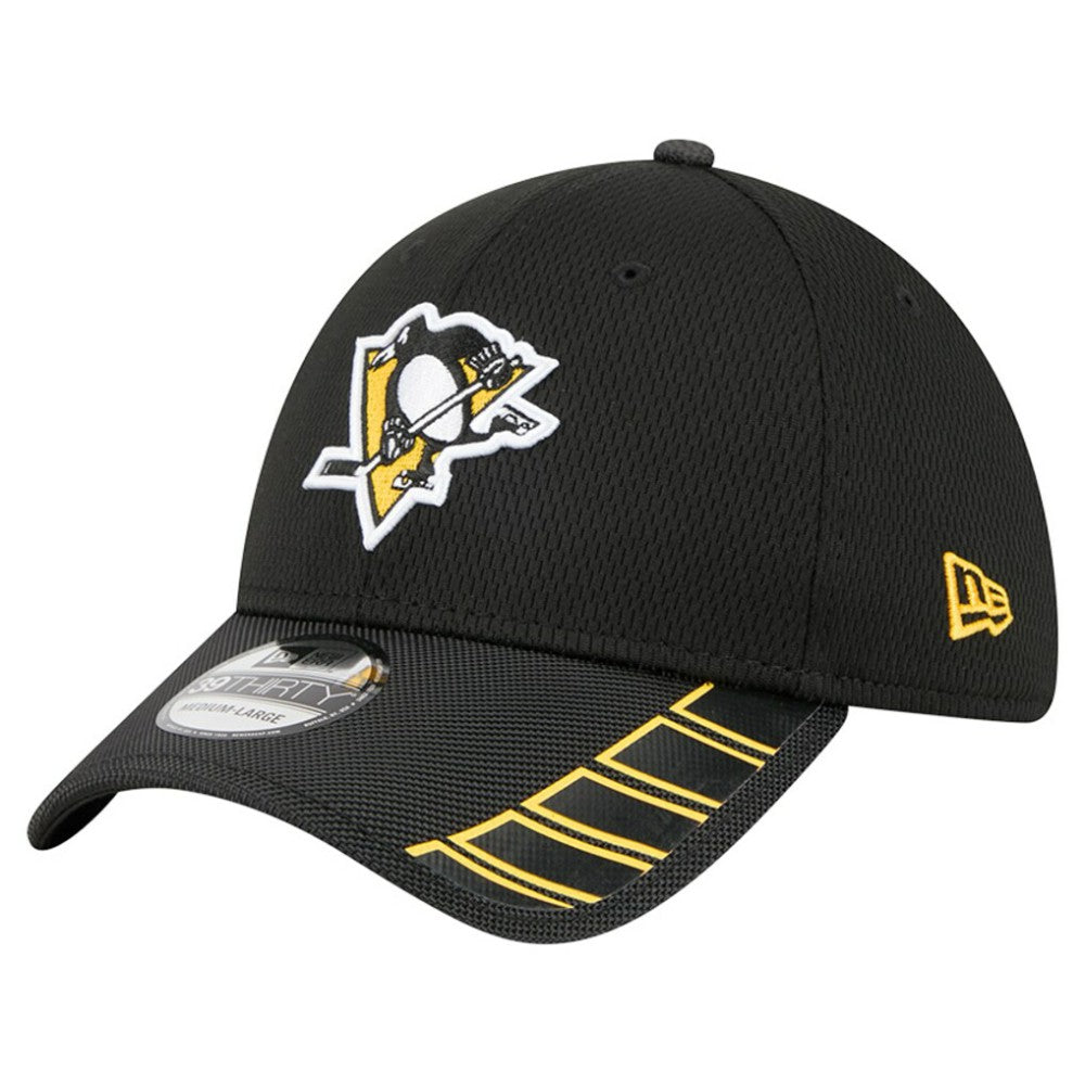 Pittsburgh Penguins New Era Visor Hit 39THIRTY Flex Hat On Sale