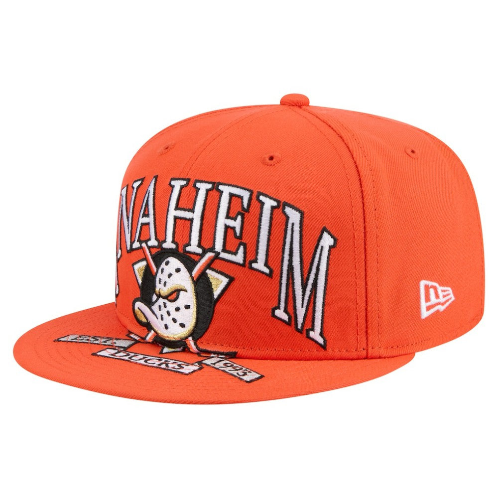 Anaheim Ducks New Era Oversized Vintage Arch 59Fifty Fitted Hat Discount