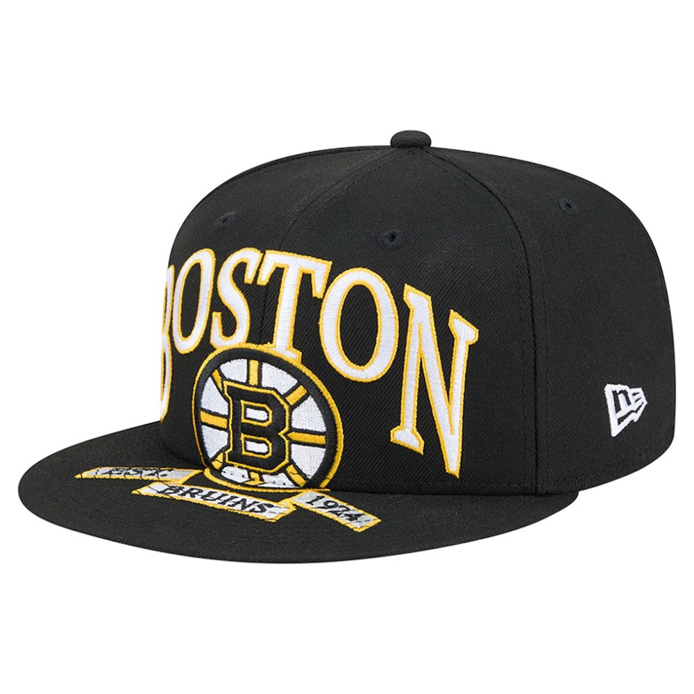 Boston Bruins New Era Oversized Vintage Arch 59Fifty Fitted Hat Sale