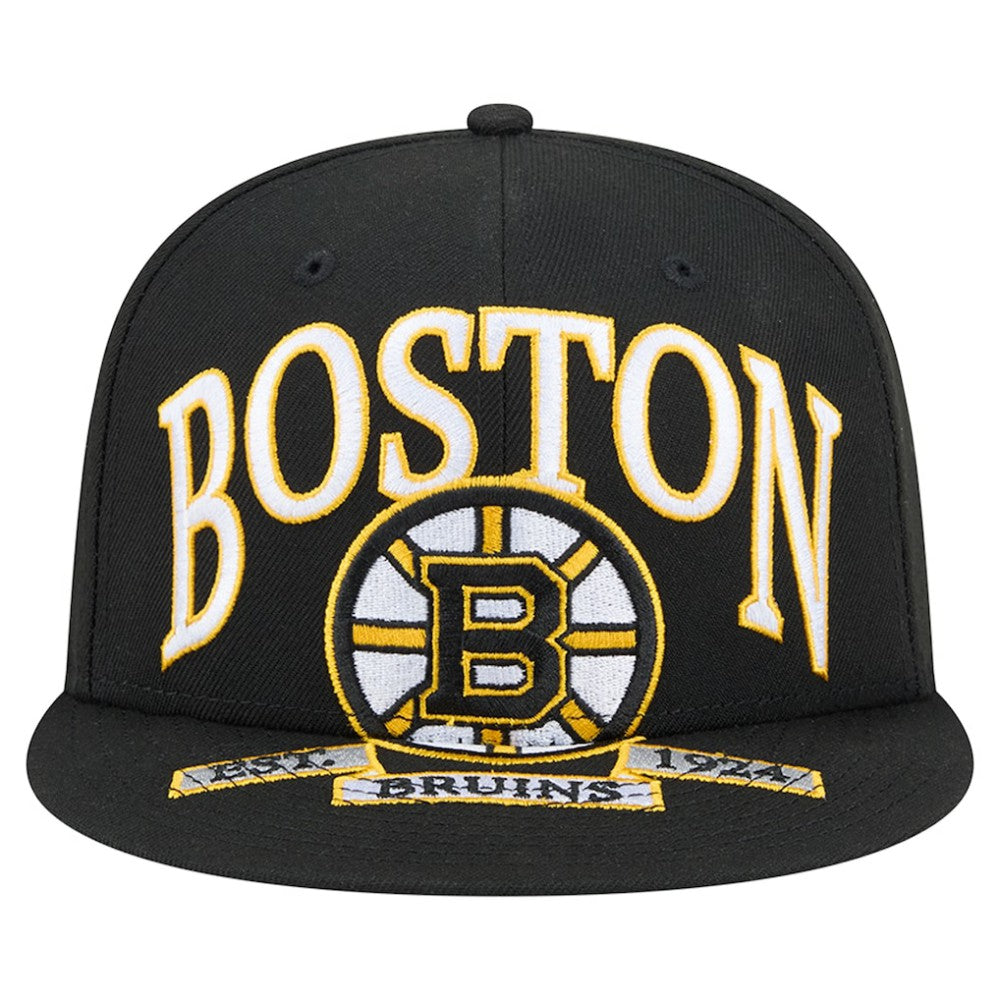 Boston Bruins New Era Oversized Vintage Arch 59Fifty Fitted Hat Sale
