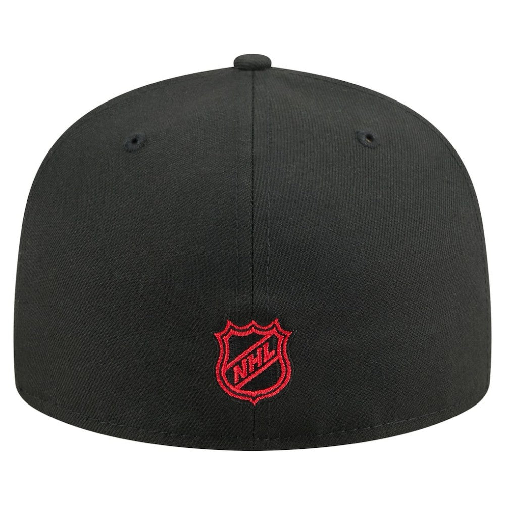 Chicago Blackhawks New Era Oversized Vintage Arch 59Fifty Fitted Hat Discount