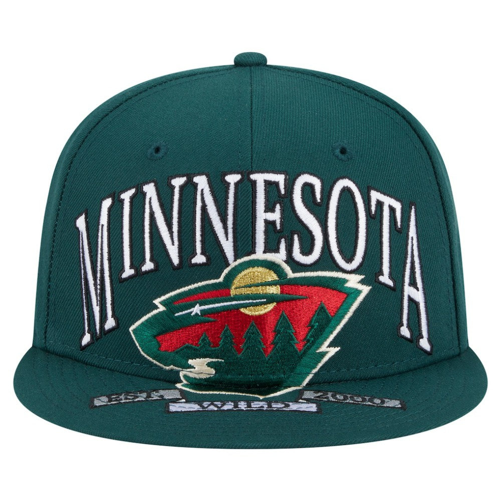 Minnesota Wild New Era Oversized Vintage Arch 59Fifty Fitted Hat Outlet
