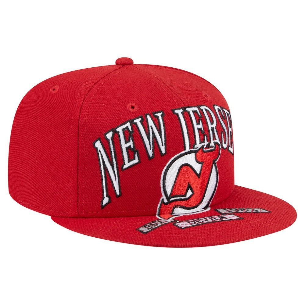 New Jersey Devils New Era Oversized Vintage Arch 59Fifty Fitted Hat On Sale
