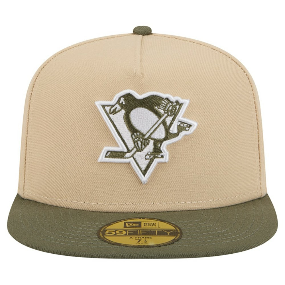 Pittsburgh Penguins New Era Color Pack Two-Tone 59FIFTY A-Frame Fitted Hat On Sale