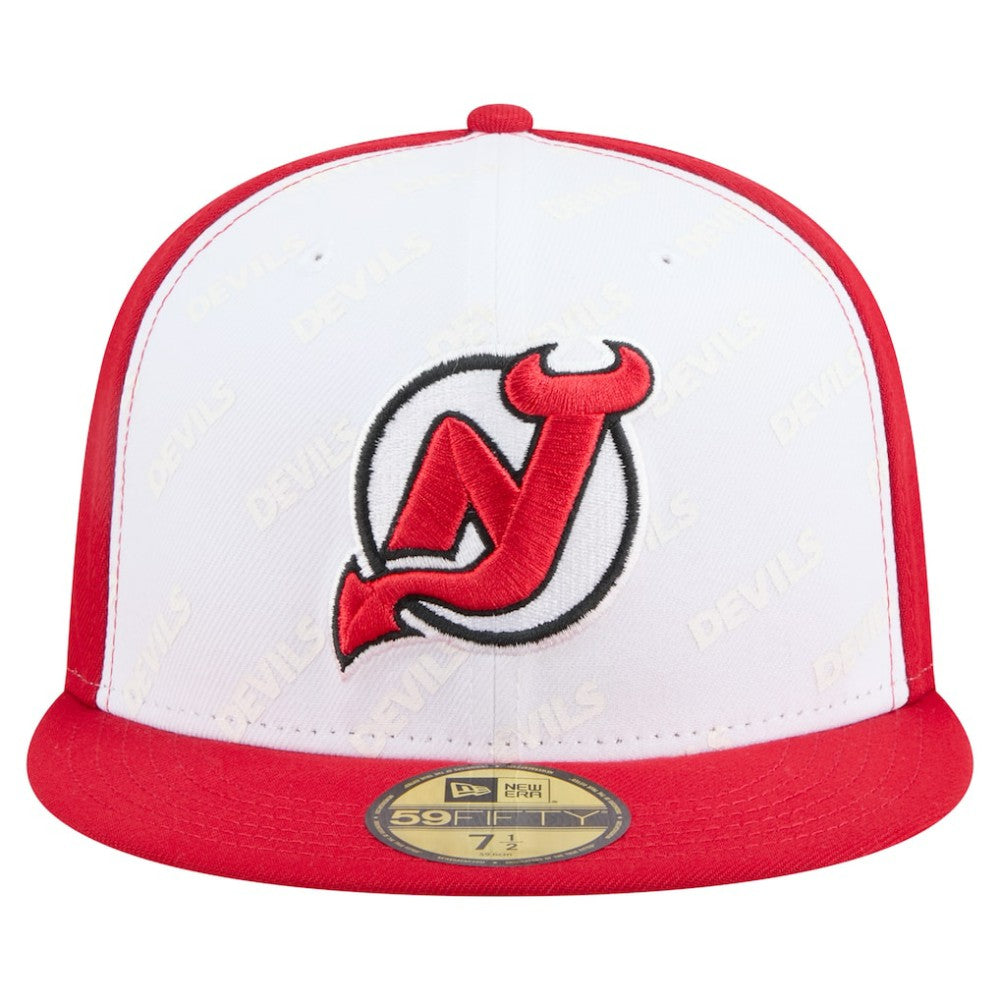 New Jersey Devils New Era Repeat Two-Tone 59FIFTY Fitted Hat For Sale