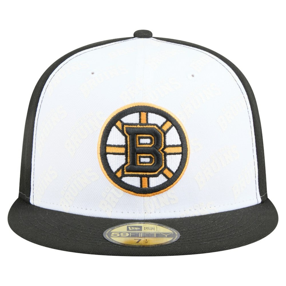 Boston Bruins New Era Repeat Two-Tone 59FIFTY Fitted Hat On Sale