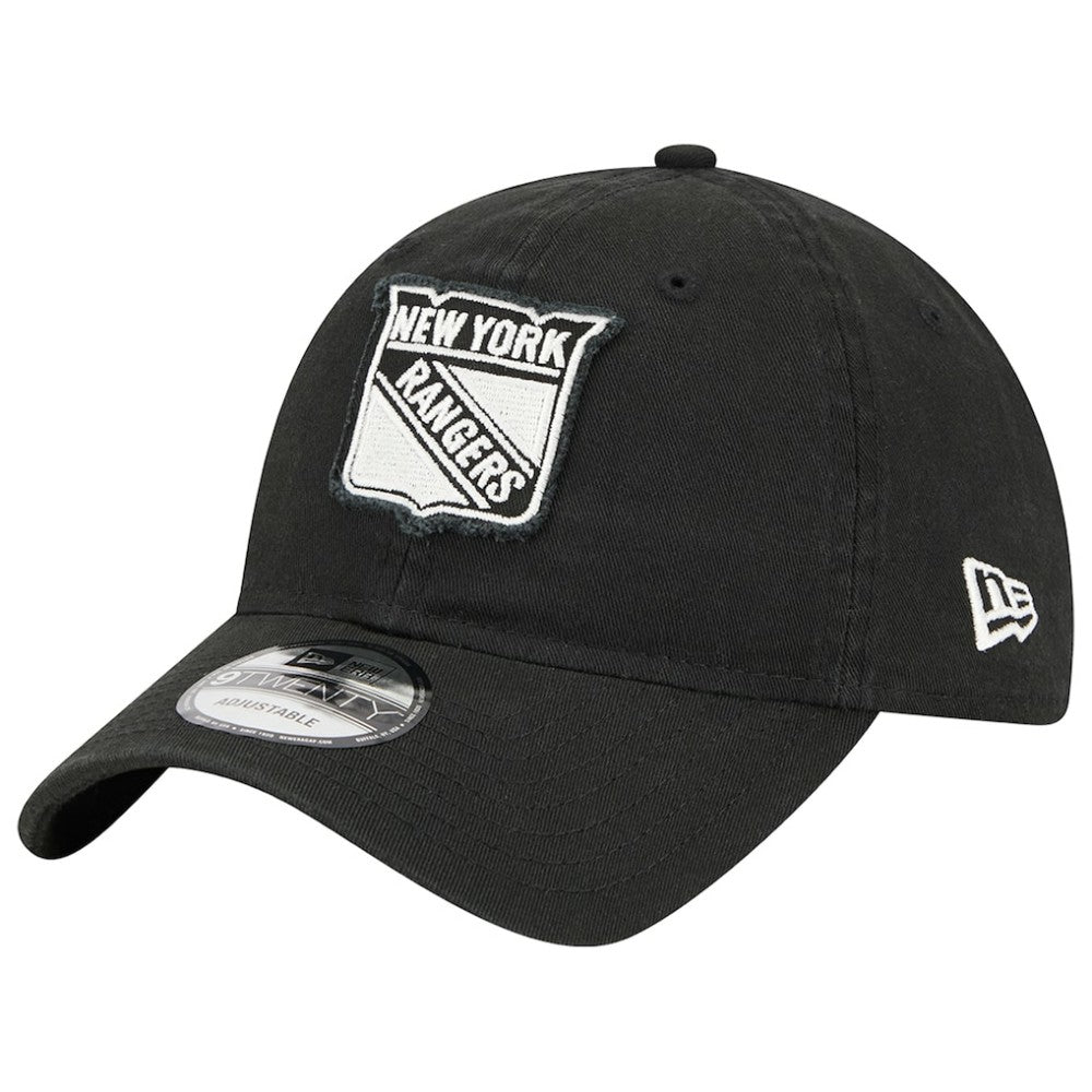 New York Rangers New Era Stamp Fabric Applique 9TWENTY Adjustable Hat Outlet