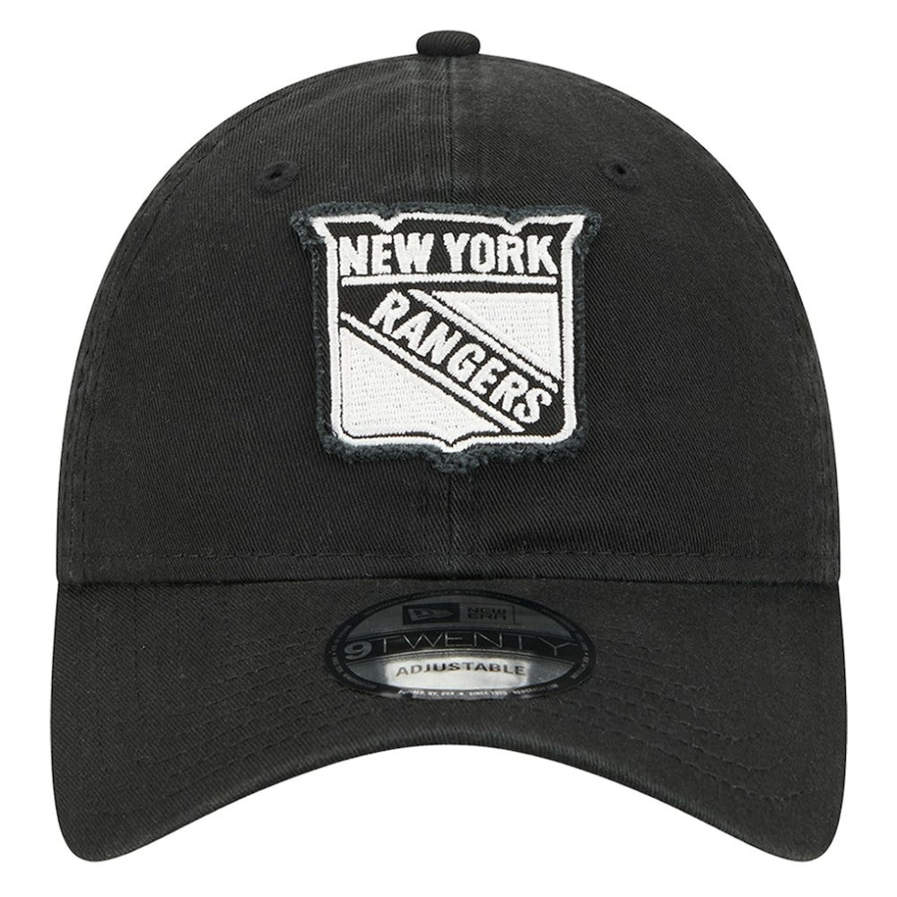 New York Rangers New Era Stamp Fabric Applique 9TWENTY Adjustable Hat Outlet