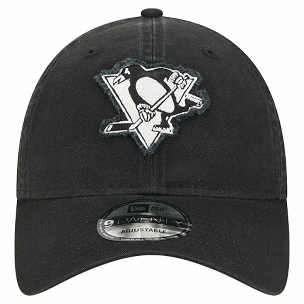 Pittsburgh Penguins New Era Stamp Fabric Applique 9TWENTY Adjustable Hat Outlet