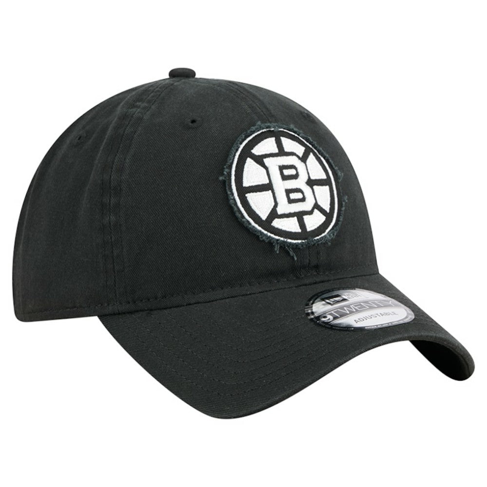 Boston Bruins New Era Stamp Fabric Applique 9TWENTY Adjustable Hat Sale