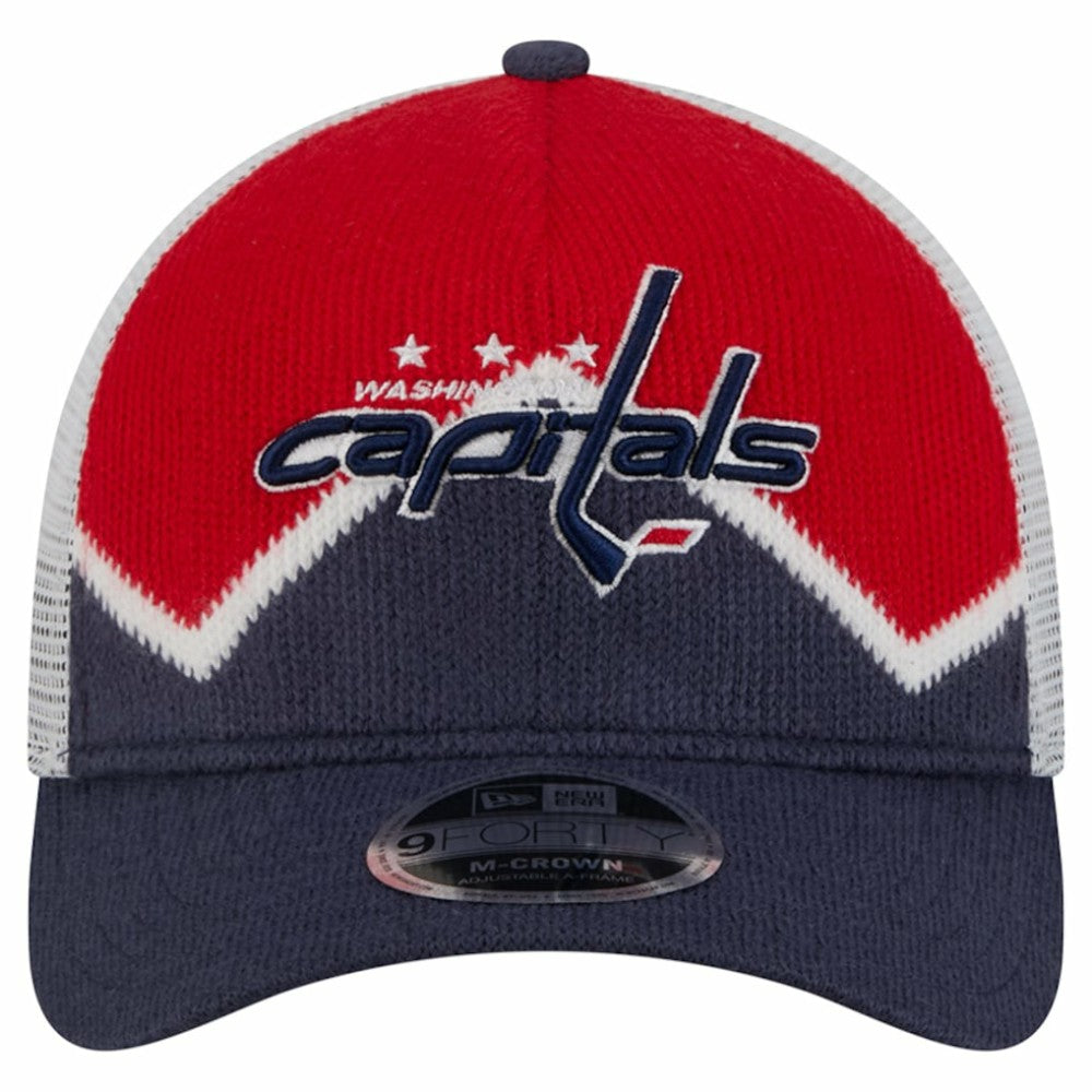 Washington Capitals New Era Hockey Sock 9FORTY A-Frame M-Crown Adjustable Trucker Hat Online