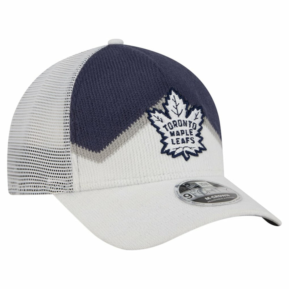 Toronto Maple Leafs New Era Hockey Sock 9FORTY A-Frame M-Crown Adjustable Trucker Hat Discount
