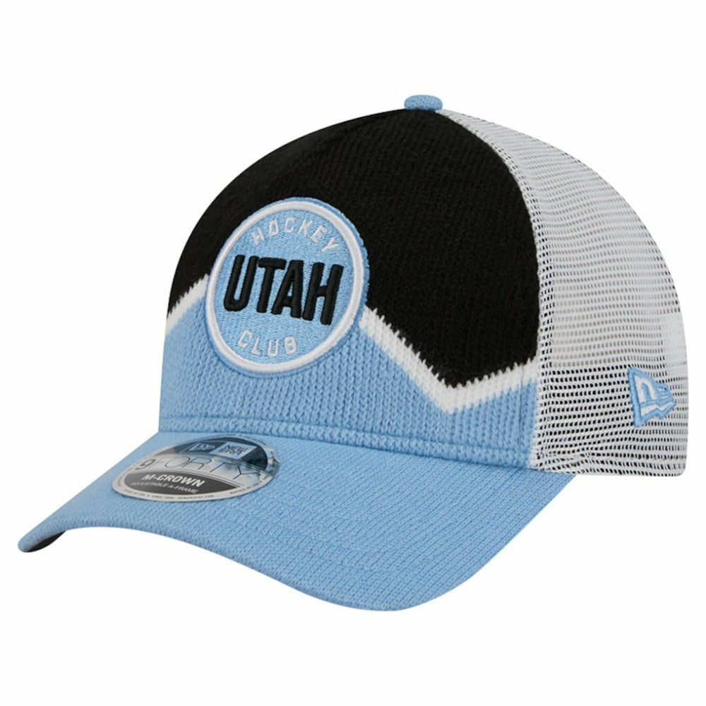 Utah Mammoth New Era Hockey Sock 9FORTY A-Frame M-Crown Adjustable Trucker Hat Online