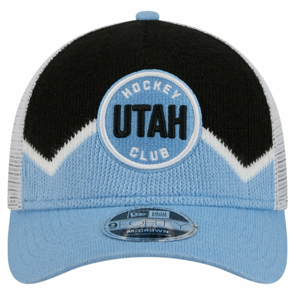Utah Mammoth New Era Hockey Sock 9FORTY A-Frame M-Crown Adjustable Trucker Hat Online