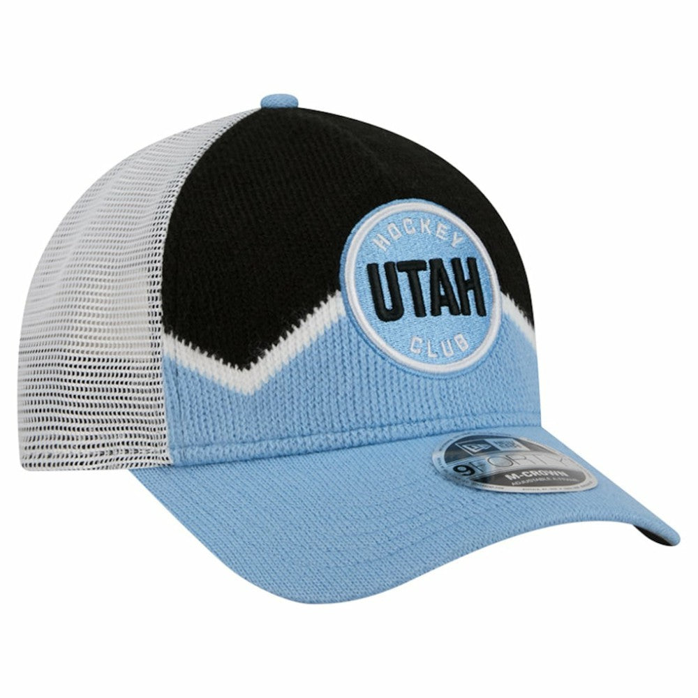 Utah Mammoth New Era Hockey Sock 9FORTY A-Frame M-Crown Adjustable Trucker Hat Online