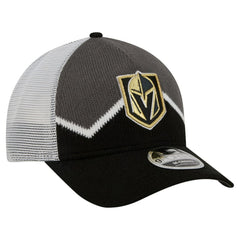 Vegas Golden Knights New Era Hockey Sock 9FORTY A-Frame M-Crown Adjustable Trucker Hat Discount