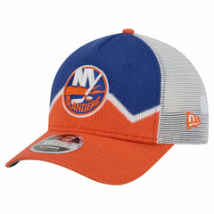 New York Islanders New Era Hockey Sock 9FORTY A-Frame M-Crown Adjustable Trucker Hat Outlet