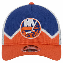 New York Islanders New Era Hockey Sock 9FORTY A-Frame M-Crown Adjustable Trucker Hat Outlet