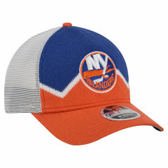New York Islanders New Era Hockey Sock 9FORTY A-Frame M-Crown Adjustable Trucker Hat Outlet