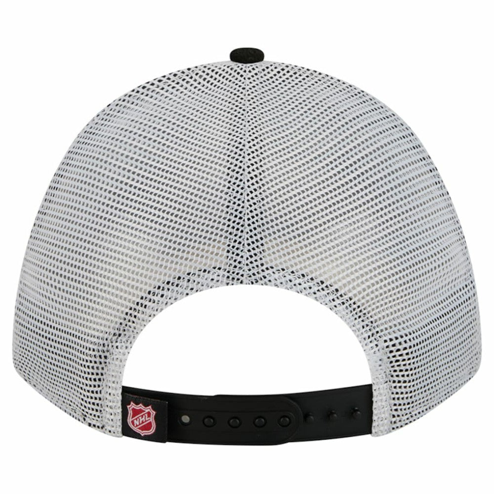 New Jersey Devils New Era Hockey Sock 9FORTY A-Frame M-Crown Adjustable Trucker Hat Online