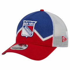 New York Rangers New Era Hockey Sock 9FORTY A-Frame M-Crown Adjustable Trucker Hat For Sale