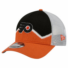 Philadelphia Flyers New Era Hockey Sock 9FORTY A-Frame M-Crown Adjustable Trucker Hat On Sale