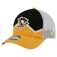 Pittsburgh Penguins New Era Hockey Sock 9FORTY A-Frame M-Crown Adjustable Trucker Hat Sale