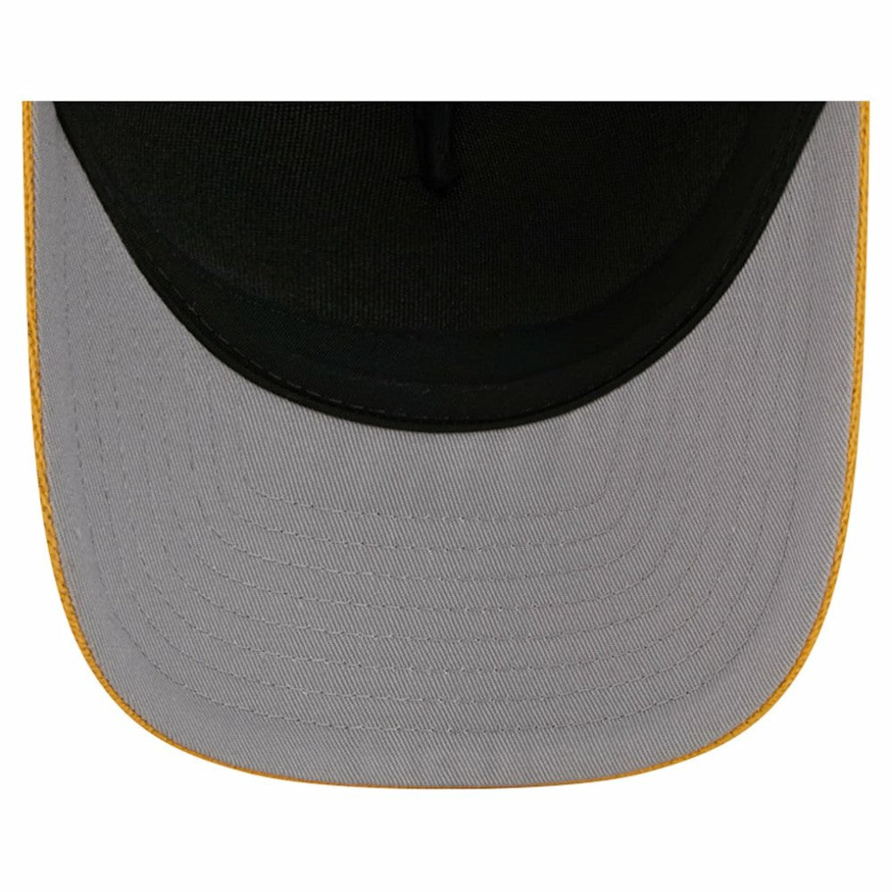 Boston Bruins New Era Hockey Sock 9FORTY A-Frame M-Crown Adjustable Trucker Hat Outlet