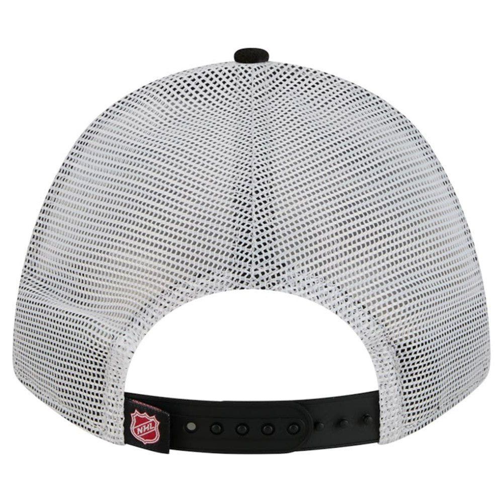 Carolina Hurricanes New Era Hockey Sock 9FORTY A-Frame M-Crown Adjustable Trucker Hat For Sale