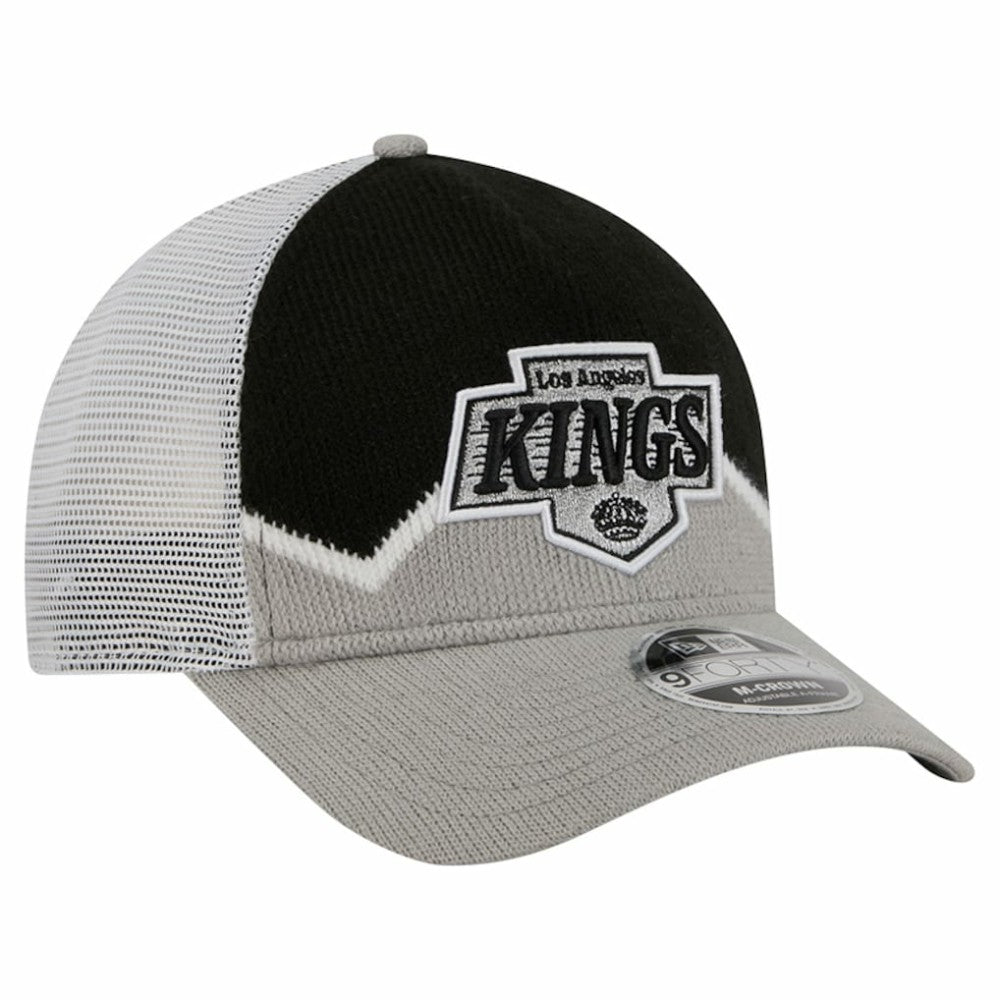 Los Angeles Kings New Era Hockey Sock 9FORTY A-Frame M-Crown Adjustable Trucker Hat Outlet
